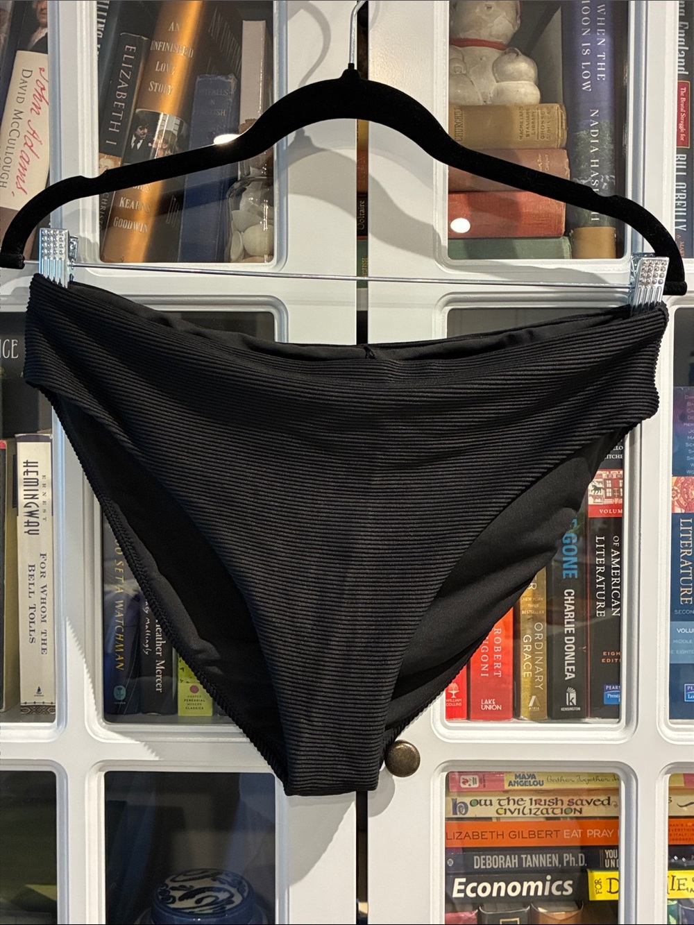 J. Crew Black Ribbed Women’s Bikini Briefs